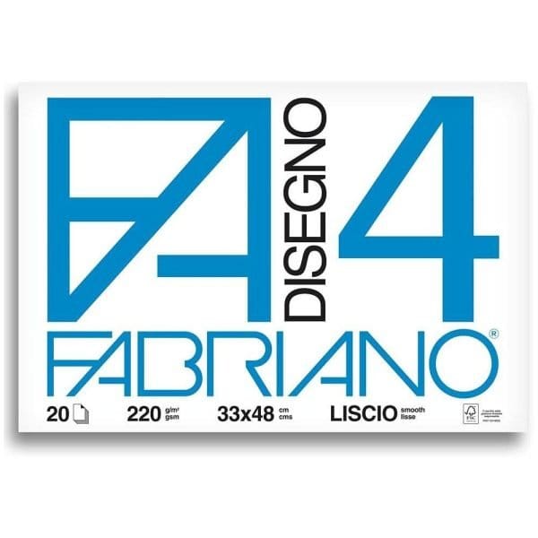 Album disegno Fabriano 4 Liscio 33x48 cm