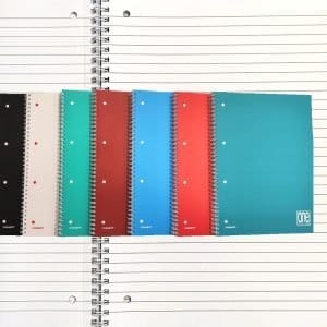 Quaderno spiralato A4 con fori 1R Onecolor