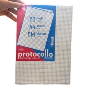 Fogli protocollo 5mm 20ff
