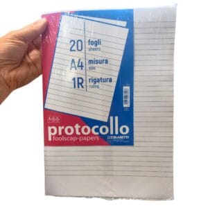 Fogli protocollo 1R 20ff