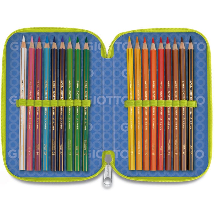 Astuccio 3 zip completo Giotto Unicorno